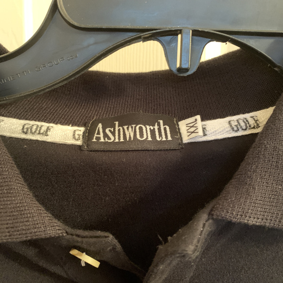 Ashworth Shirts Ashworth Xxl Golf Black Polo Poshmark